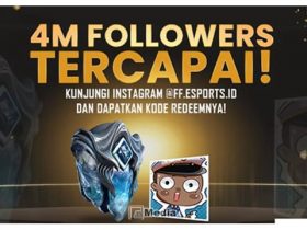 Kode Redeem 4M Followers Terbaru 2021, FFESPORTSF2A Works 100%