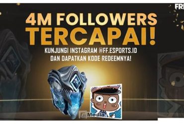 Kode Redeem 4M Followers Terbaru 2021, FFESPORTSF2A Works 100%