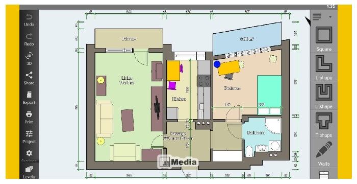 4. Aplikasi Floor Plan Creator