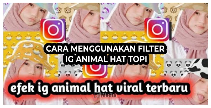 7 Langkah Cara Menggunakan Filter IG Animal Hat Topi