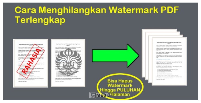 Cara Menghapus Watermark PDF Terlengkap, Bisa Hapus Hingga Puluhan Halaman