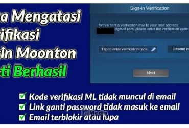 Cara Mengatasi Verifikasi Login Moonton, 100% Pasti Berhasil