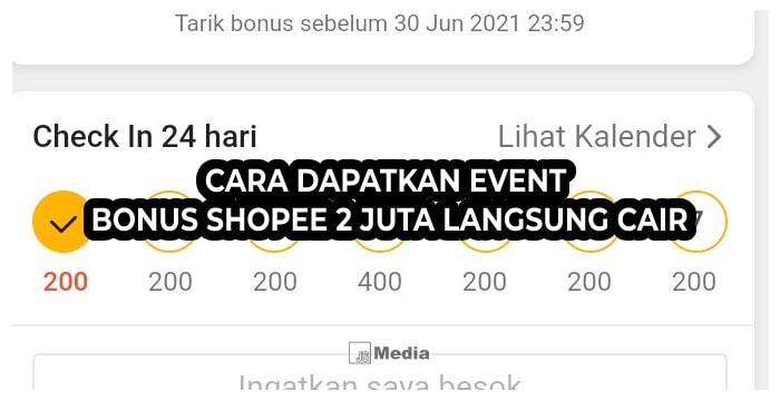 5 Cara Dapatkan Event Bonus Shopee 2 Juta, Beni Cara Ikutnya