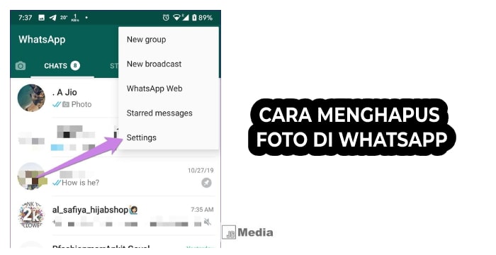 3 Cara Menghapus Foto di WhatsApp