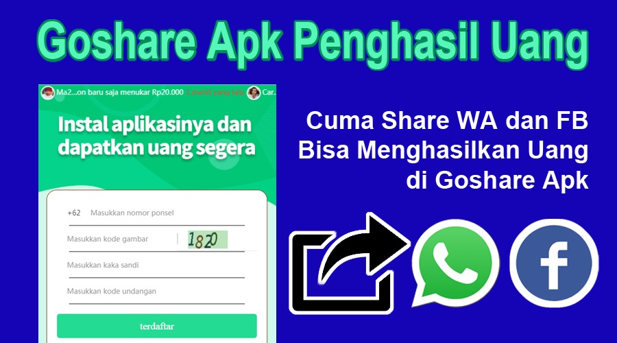 Cara Share Tautan GoShare Apk Bisa Dapat Uang, Cek Faktanya!