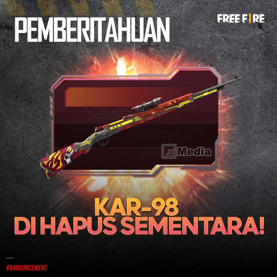 Kar 98 dihapus dari free fire