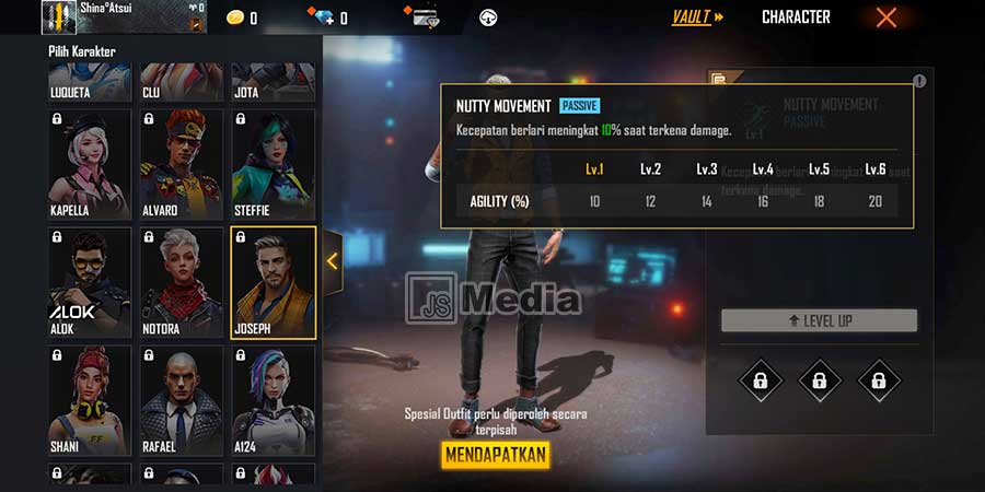 Karakter Rusher Free Fire