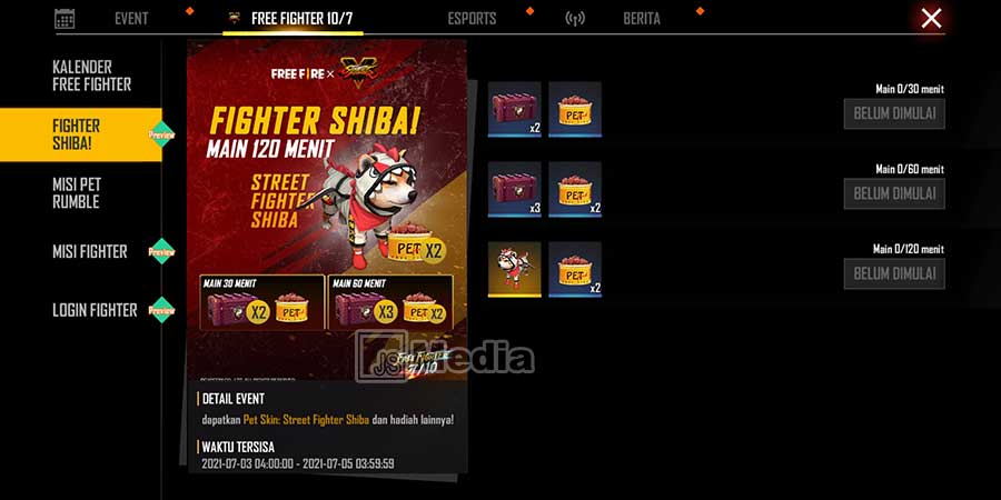 Skin Pet Shiba Fighter Gratis