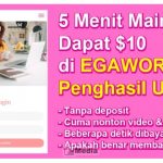 EGAWORK Penghasil Uang Dapat $10, 5 Menit Cuan Buktikan Sendiri!