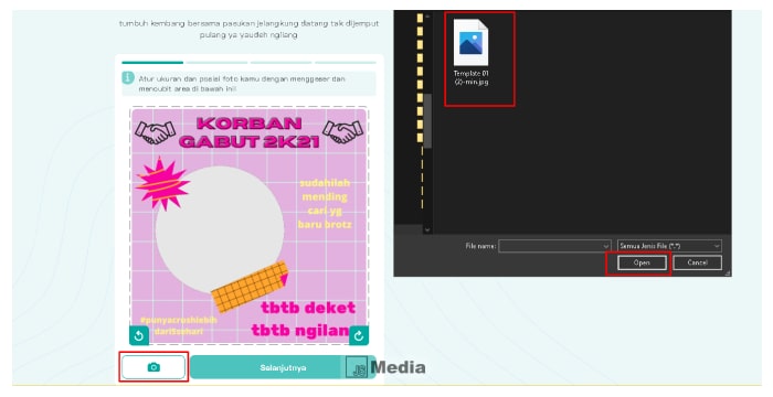 Cara Menggunakan Twibbon Ghosting