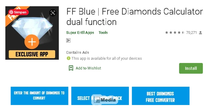 Aplikasi Penghasil Diamond FF Gratis