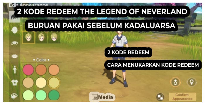 2 Kode Redeem The Legend of Neverland Terbaru, Buruan Pakai Sebelum Kadaluarsa