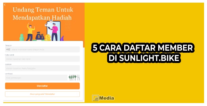 5 Cara Daftar Member di Sunlight.Bike