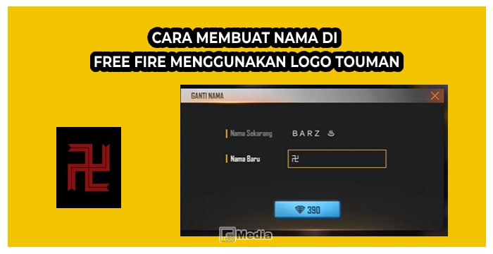 Cara Membuat Nama di Free Fire Menggunakan Logo Touman