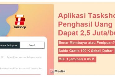 Review Aplikasi Taskshop Penghasil Uang Dapat 2,5 Juta/bulan, Benar Membayar atau Penipuan?