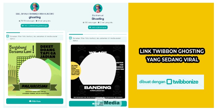 Link Twibbon Ghosting yang Sedang Viral