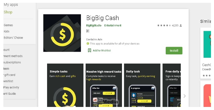 Link Download BigBig Cash Penghasil Uang