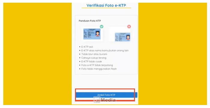 Klik Ambil Foto KTP
