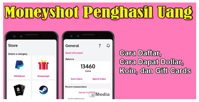 Review Moneyshot Penghasil Uang : Cara Dapat Dollar, Koin, dan Gift Cards