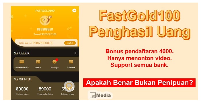 FastGold100 Penghasil Uang, Benarkah Terbukti Bukan Penipuan?