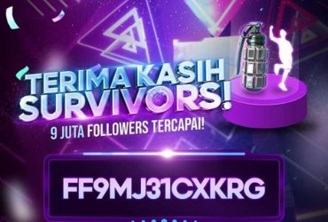 Kode Redeem 9 Juta Followers FF