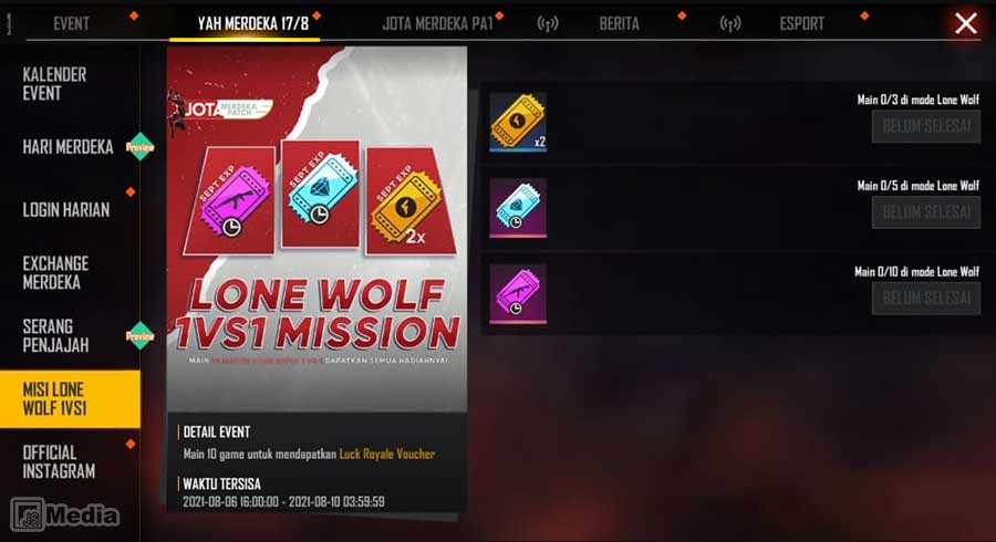 Hadiah Event Lone Wolf