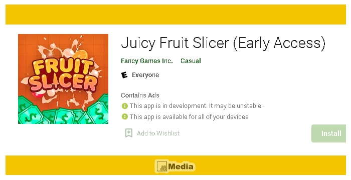 Cara Download Aplikasi Juicy Fruit Slicer