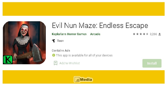 Cara Download Aplikasi Evil Nun Maze Mod