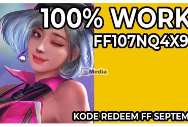 Kode Redeem FF September FF107NQ4X9U3, 100% Works!