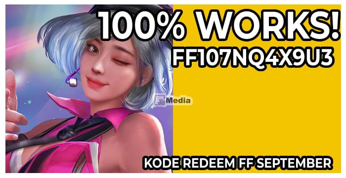 Kode Redeem FF September FF107NQ4X9U3, 100% Works!