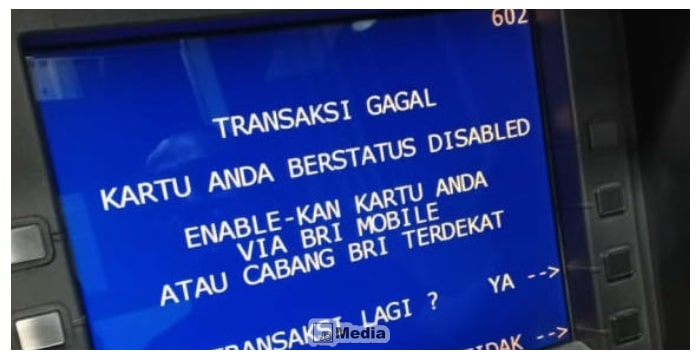 Penyebab ATM BRI Tidak Bisa Tarik Tunai