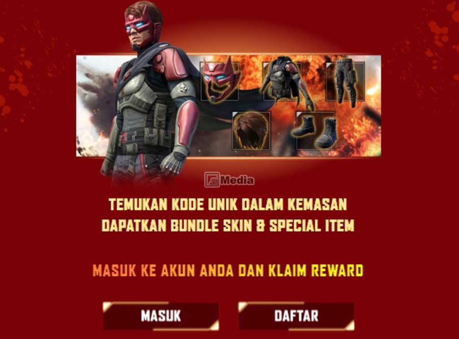 Cara Dapat Skin FF Gratis dari Big Rolls