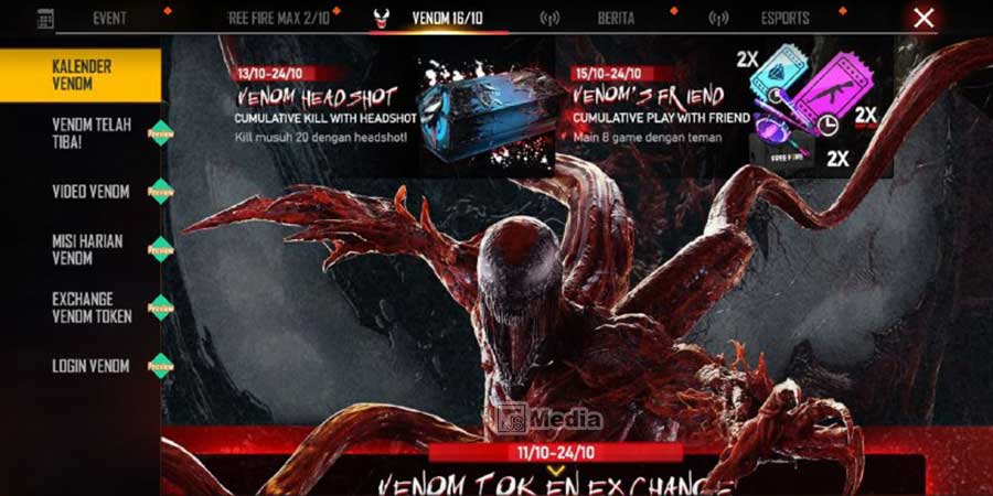 Event Kolaborasi FF x Venom