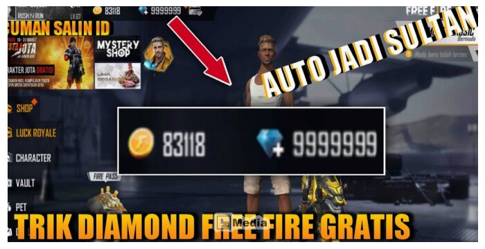 Diamond Gratis FF 99,999 Tanpa Apk