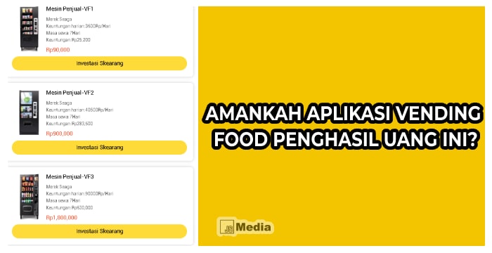 Amankah Aplikasi Vending Food Penghasil Uang?