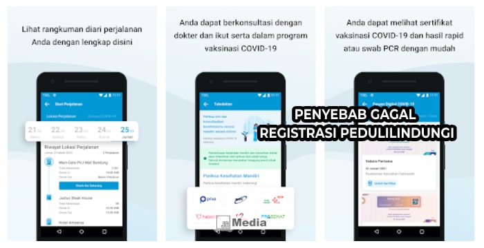 Cara Mengatasi Gagal Registrasi PeduliLindungi