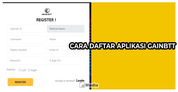 Cara Daftar Aplikasi Gainbtt