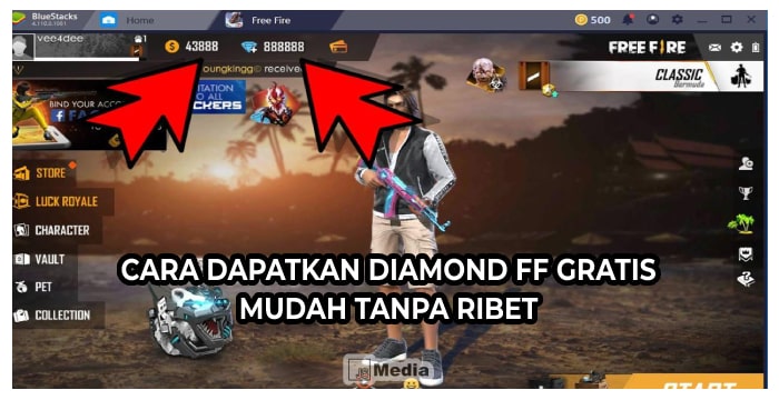 Cara Dapatkan Diamond FF Gratis, Mudah Tanpa Ribet