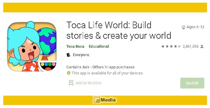 Cara Download Toca Life World MOD Apk