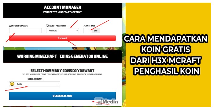 Cara Mendapatkan Koin Gratis Dari H3X Mcraft