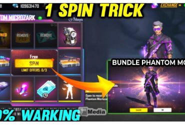 Trik Menang Bundle Phantom Microzark FF, Spin Terbaru Free Fire