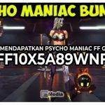 Cara Mendapatkan Psycho Maniac FF Gratis, FF10X5A89WNF