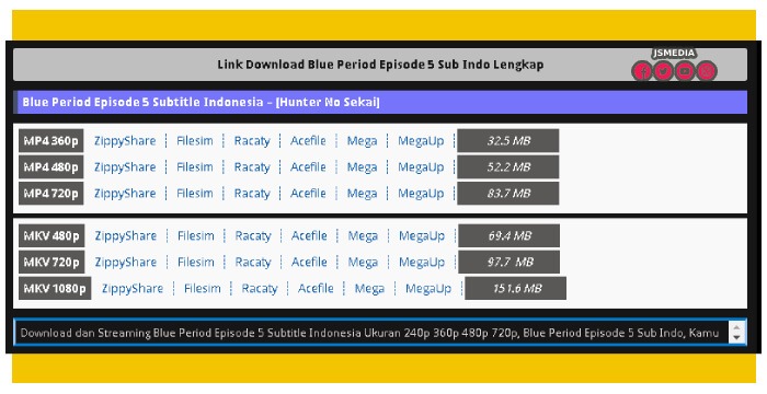 Cara Download Film Anime di Situs Otakudesu