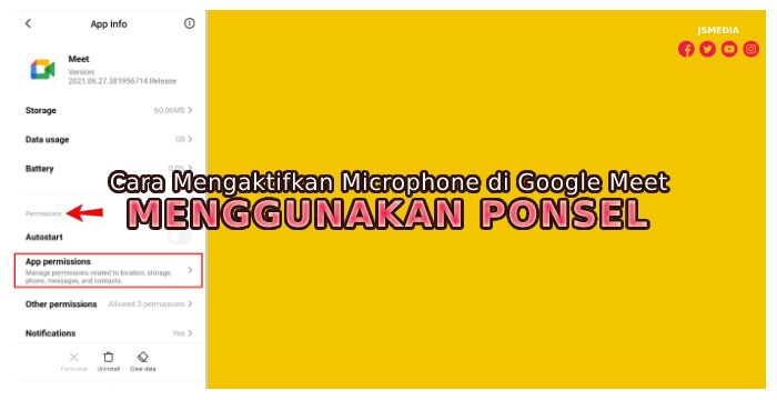 Cara Mengaktifkan Microphone di Google Meet Menggunakan Ponsel