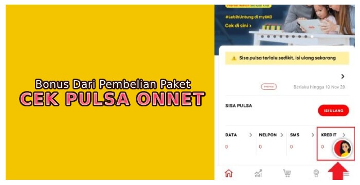 Cara Cek Pulsa Onnet