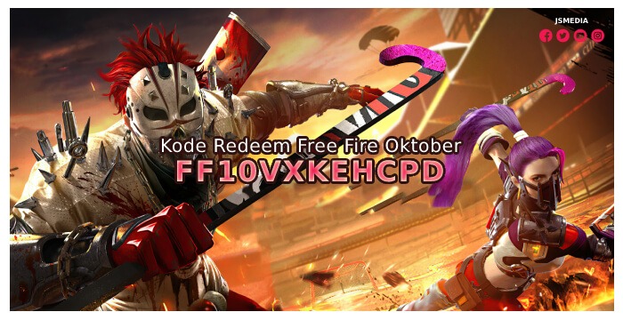 FF10VXKEHCPD Kode Redeem Free Fire Oktober 2021