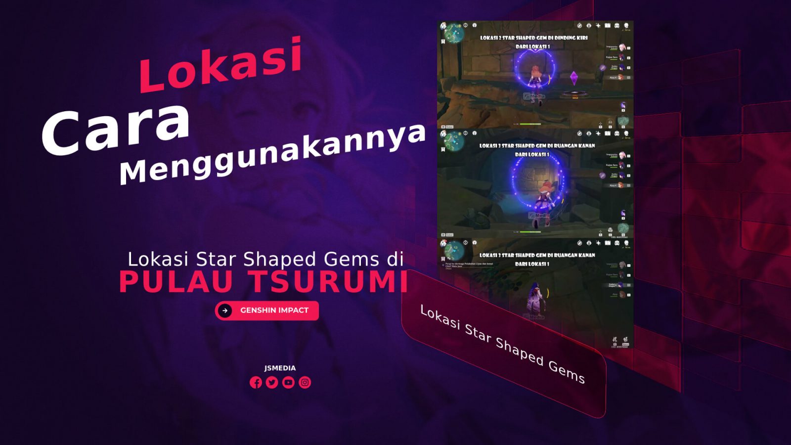 Lokasi Star Shaped Gems di Pulau Tsurumi