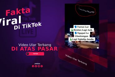 Video Ular Terbang Di Atas Pasar Viral Di TikTok