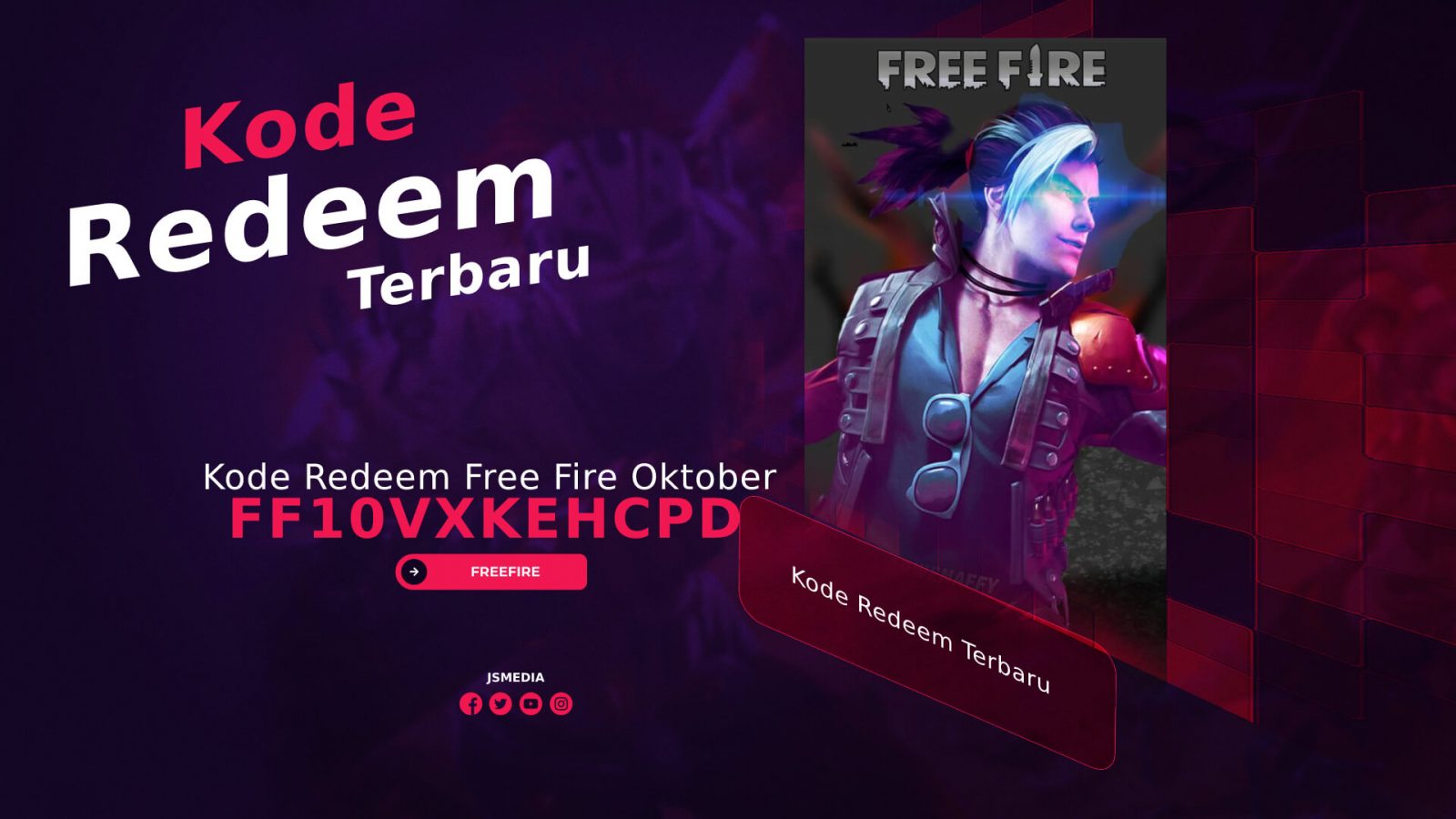 Kode Redeem FF10VXKEHCPD Free Fire Oktober 2021 Terbaru