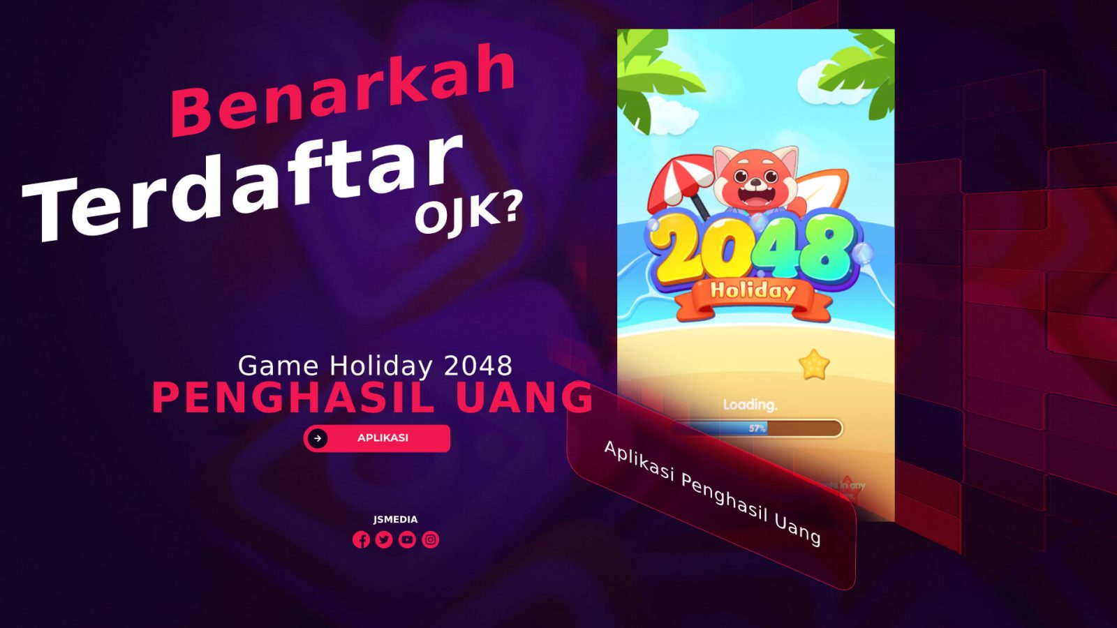 Game Holiday 2048 Penghasil Uang, Terdaftar OJK?